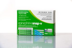 Epinephrine Snap-V package box front