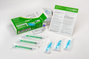 Epinephrine Snap-V package contents